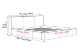 Gemma Leather Upholstered Bed Frame