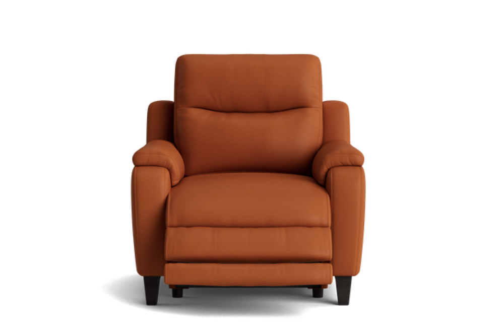 Valencia George Top Grain Leather Recliner Seat, Cognac