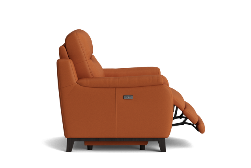 Valencia George Top Grain Leather Recliner Seat, Cognac