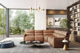 Giovanni Leather Dual Recliner Corner Sectional Sofa