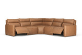 Giovanni Leather Dual Recliner Corner Sectional Sofa