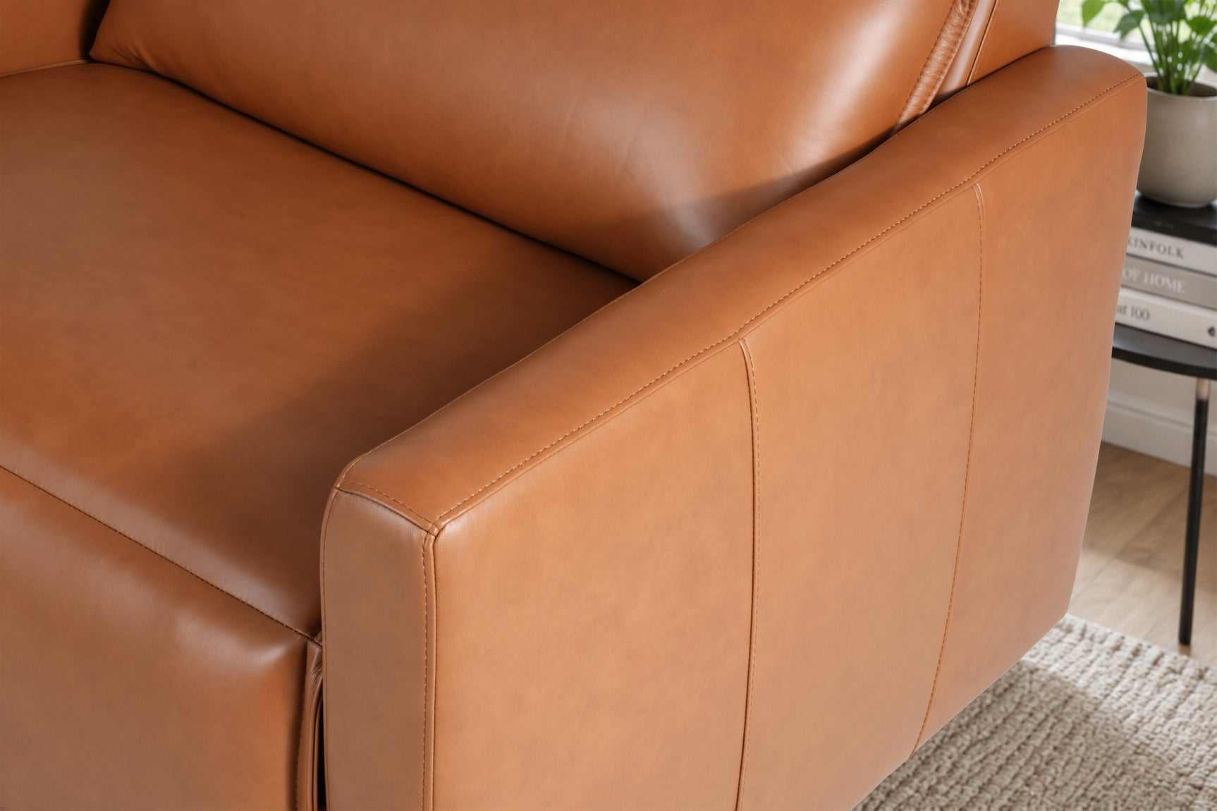 Giovanni Leather Dual Recliner Corner Sectional Sofa