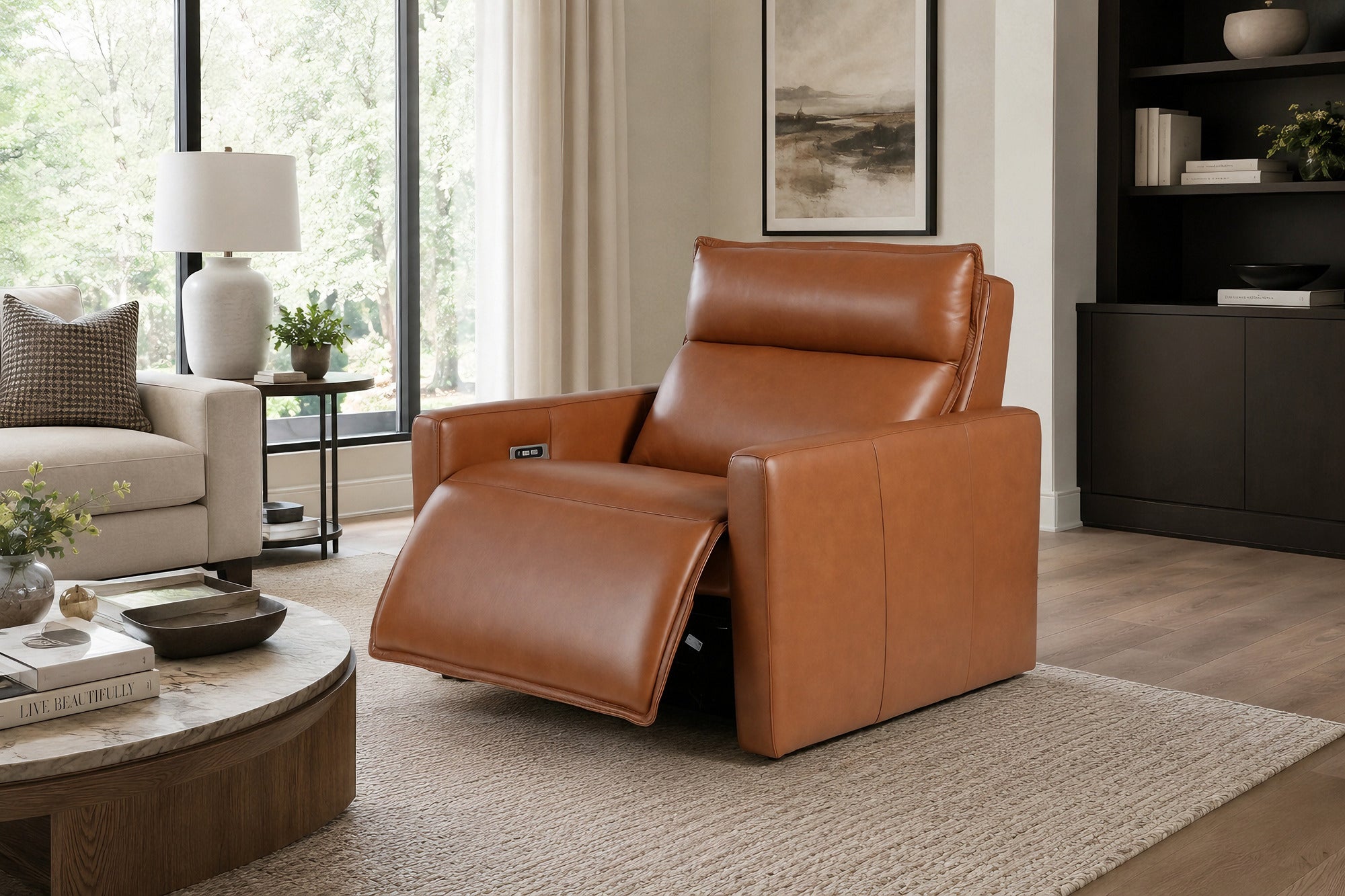 tobacco leather recliner Custer Swivel Chair colour variations Barcalounger Marjon Recliner Chair +