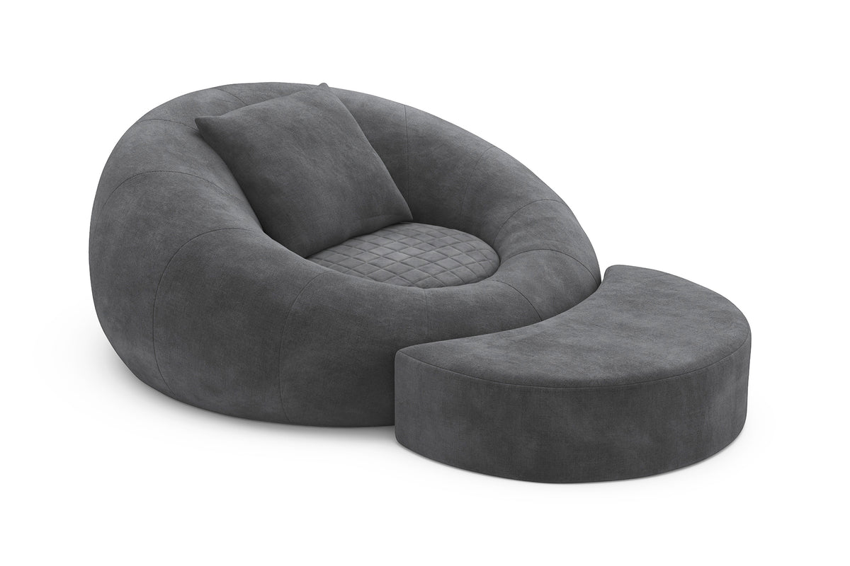 Grace Fabric Cuddle Seat with Footrest