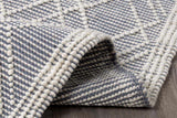 Ramsbury Denim Blue Wool Rug