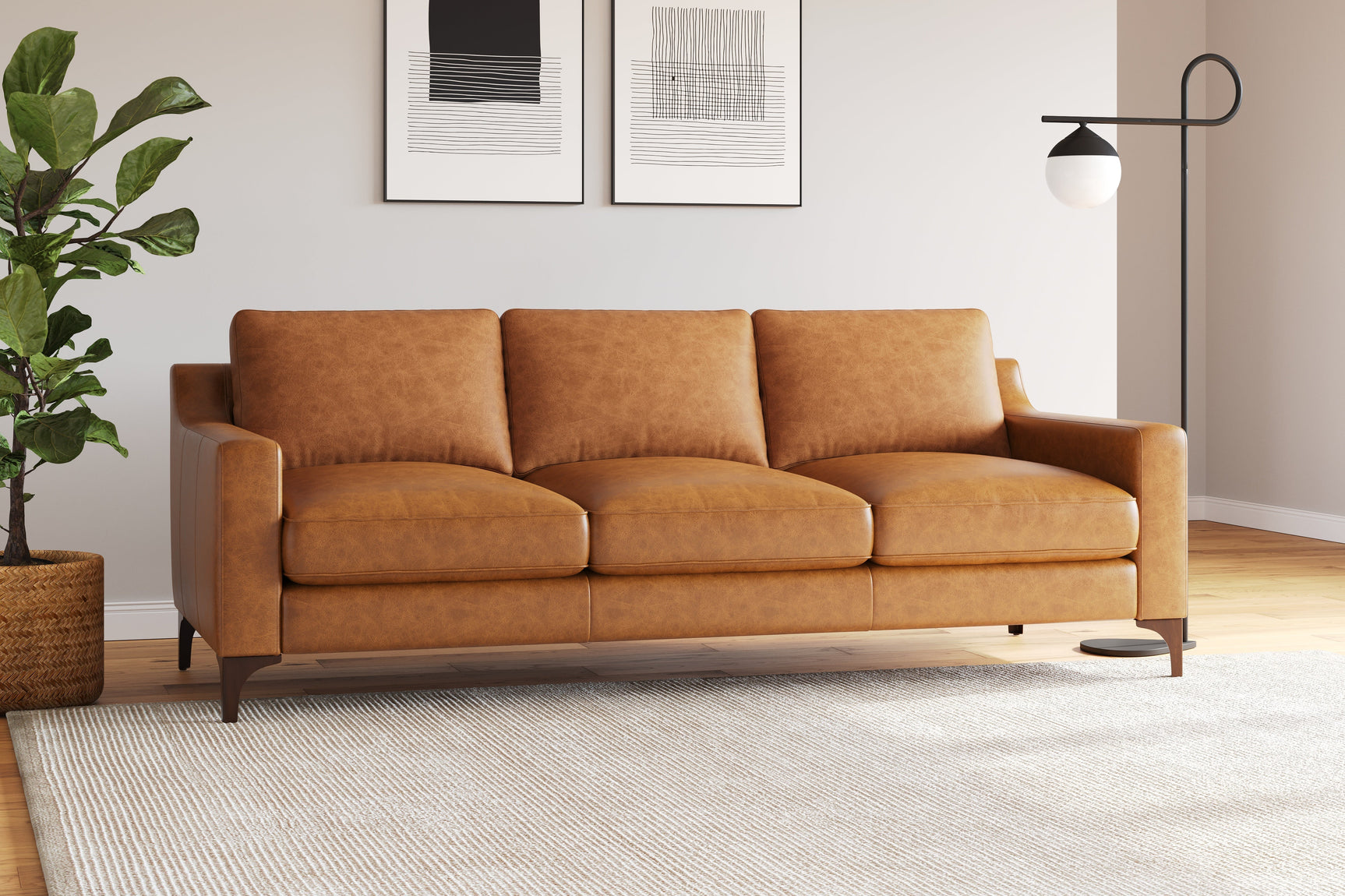 Hannah Leather Sofa