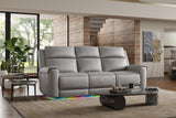 Harbour Immersive Audio Leather Dual Recliner Sofa with Heat & Massage