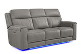 Harbour Immersive Audio Leather Dual Recliner Sofa with Heat & Massage