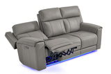 Harbour Immersive Audio Leather Dual Recliner Sofa with Heat & Massage