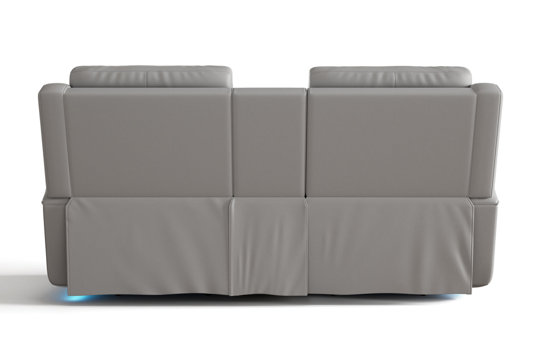 Harbour Immersive Audio Leather Dual Recliner Loveseat Sofa with Console