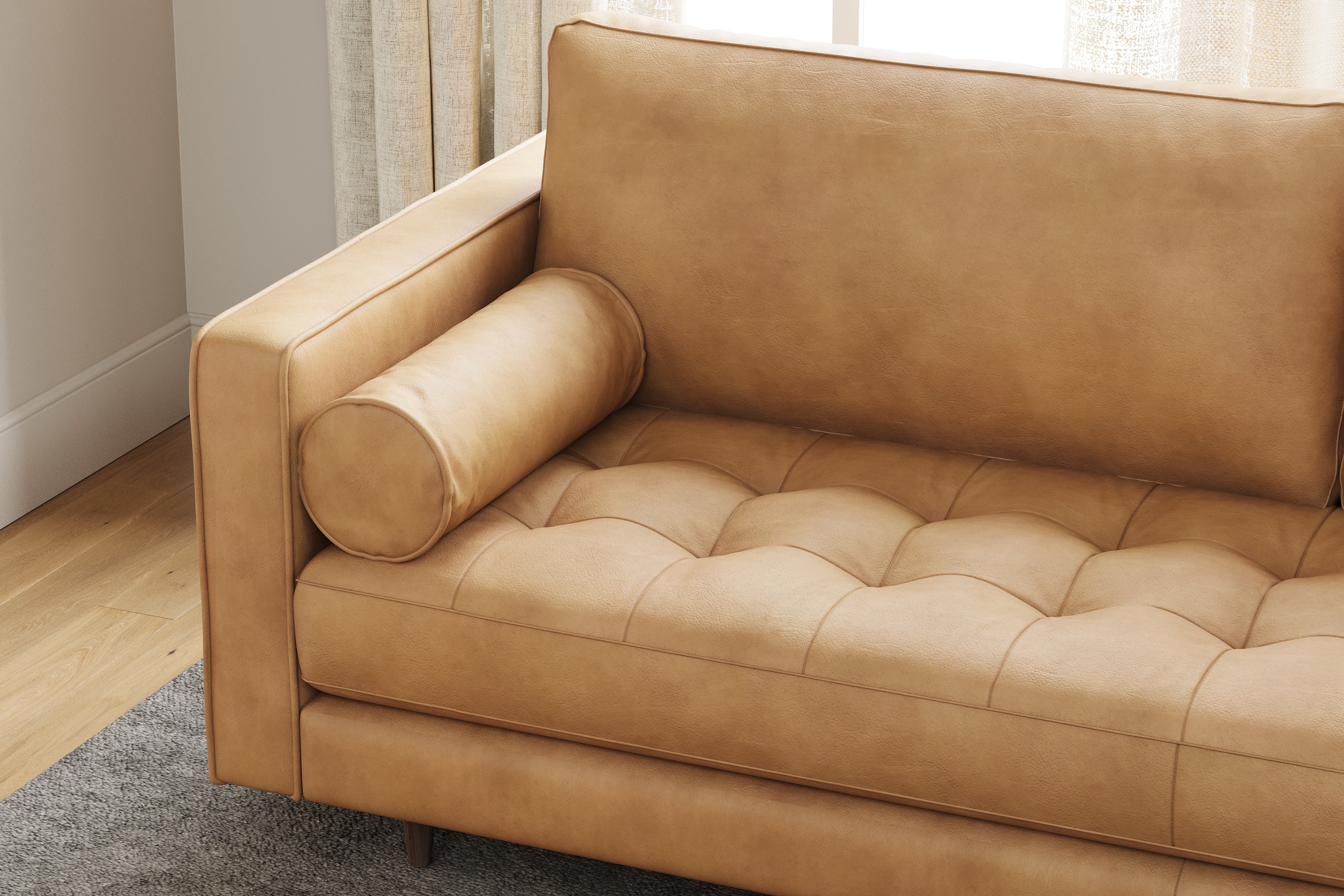 Charme on sale tan sofa