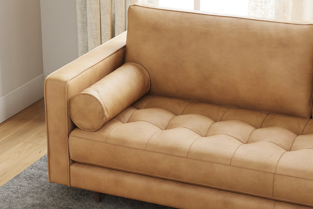 Isabella Leather Grande Sofa, Tan