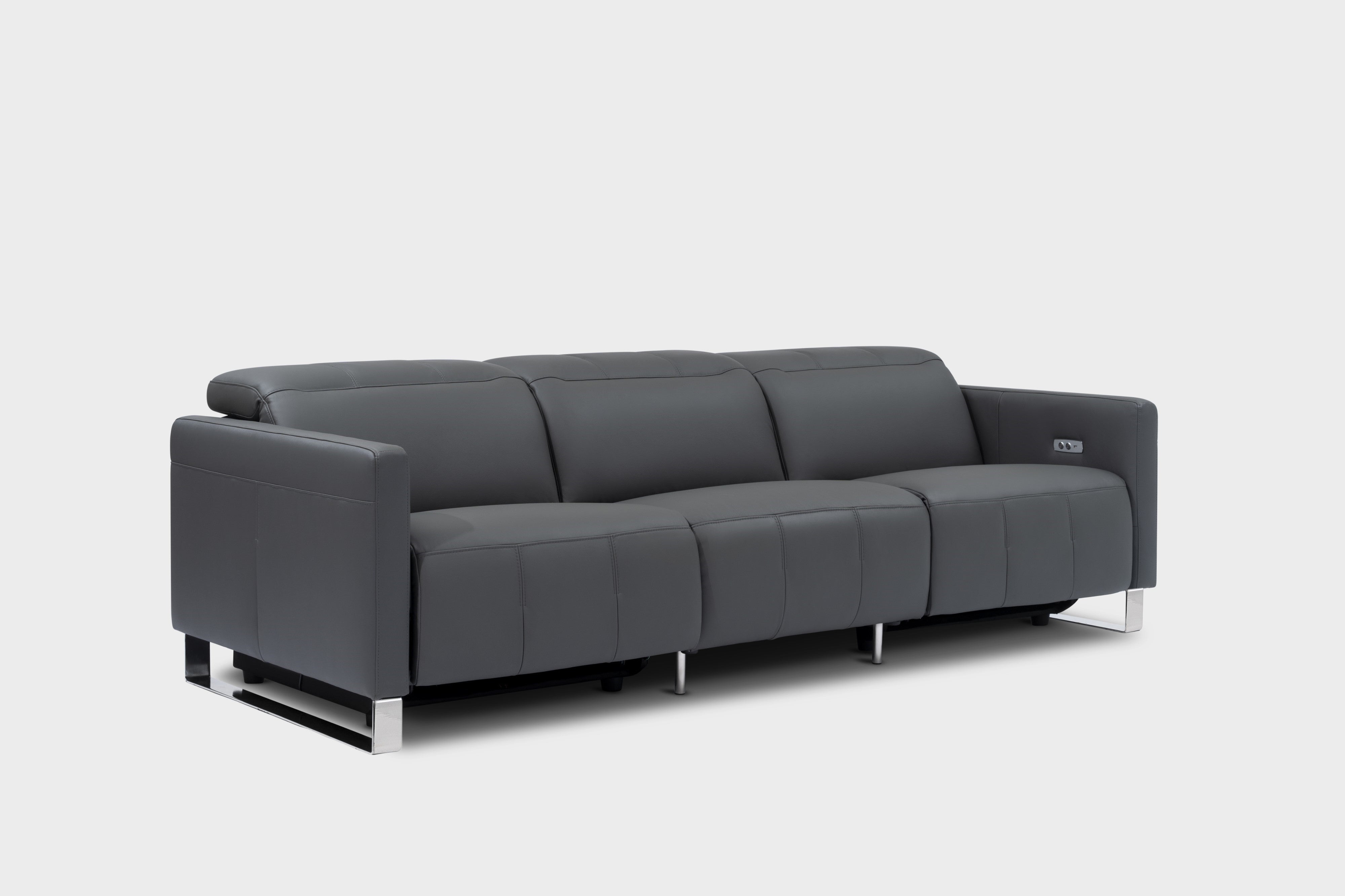 Sleek modern reclining deals sofas