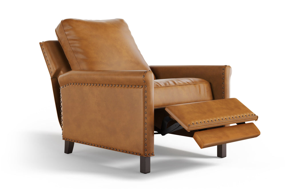 Valencia Jovany Top Grain Leather Recliner Chair, Brown