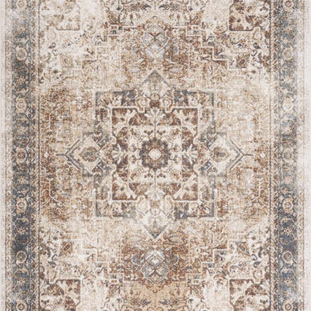 Flat Ralsie Rug Heritage Style Flat Pile Washable Rug