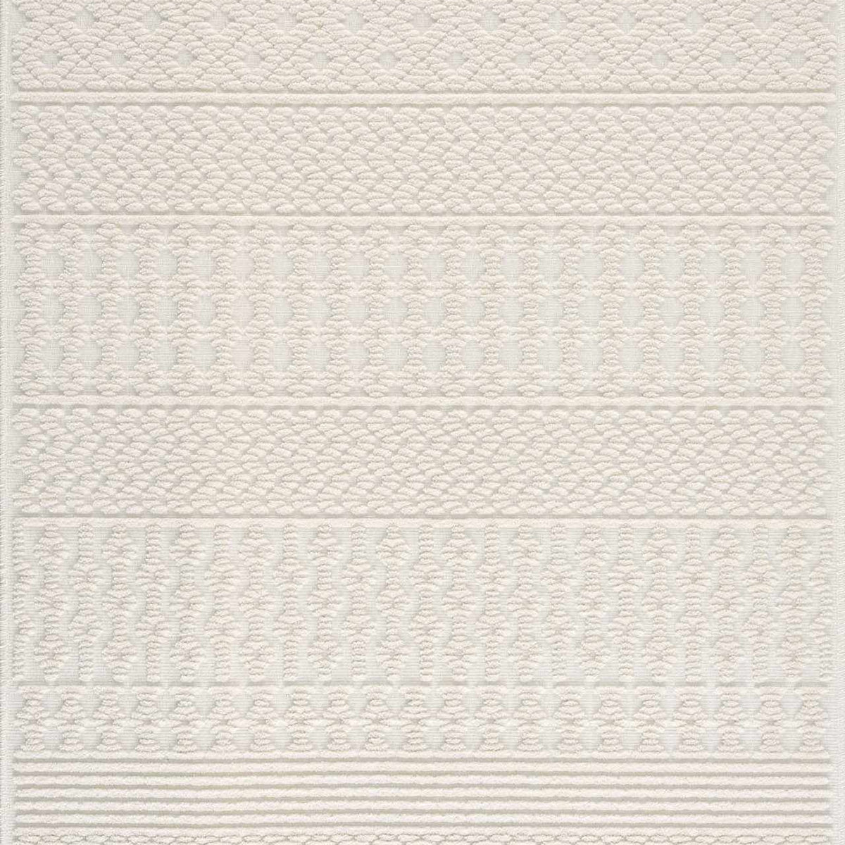 Drago White Washable Area Rug