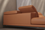 Valletta Leather Corner Sectional Sofa