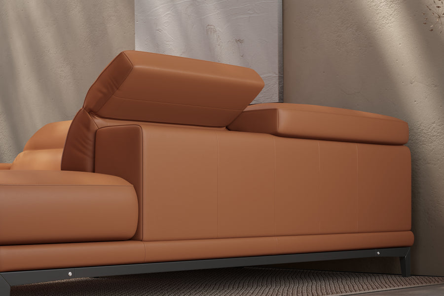 Valletta Leather Corner Sectional Sofa
