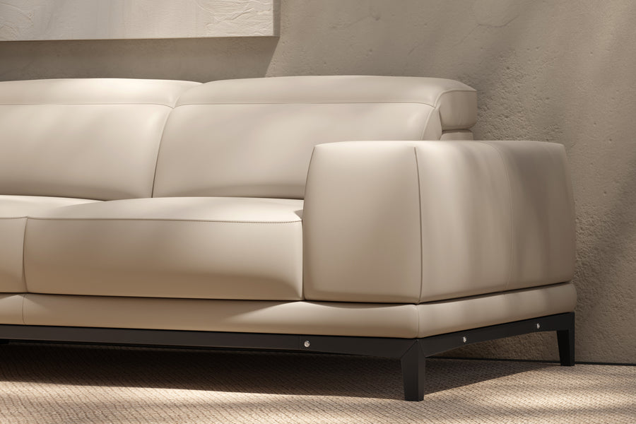 Valletta Leather Corner Sectional Sofa