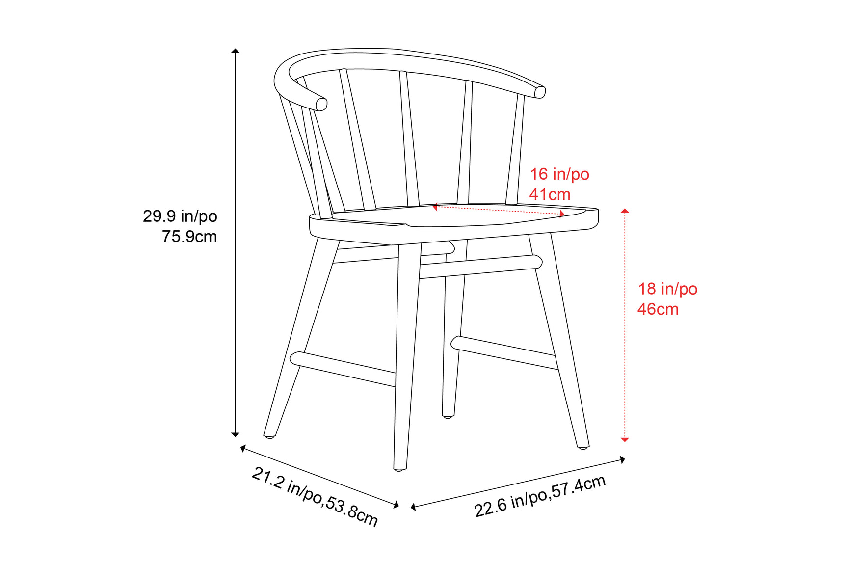 Lauryn Wood Dining Chair