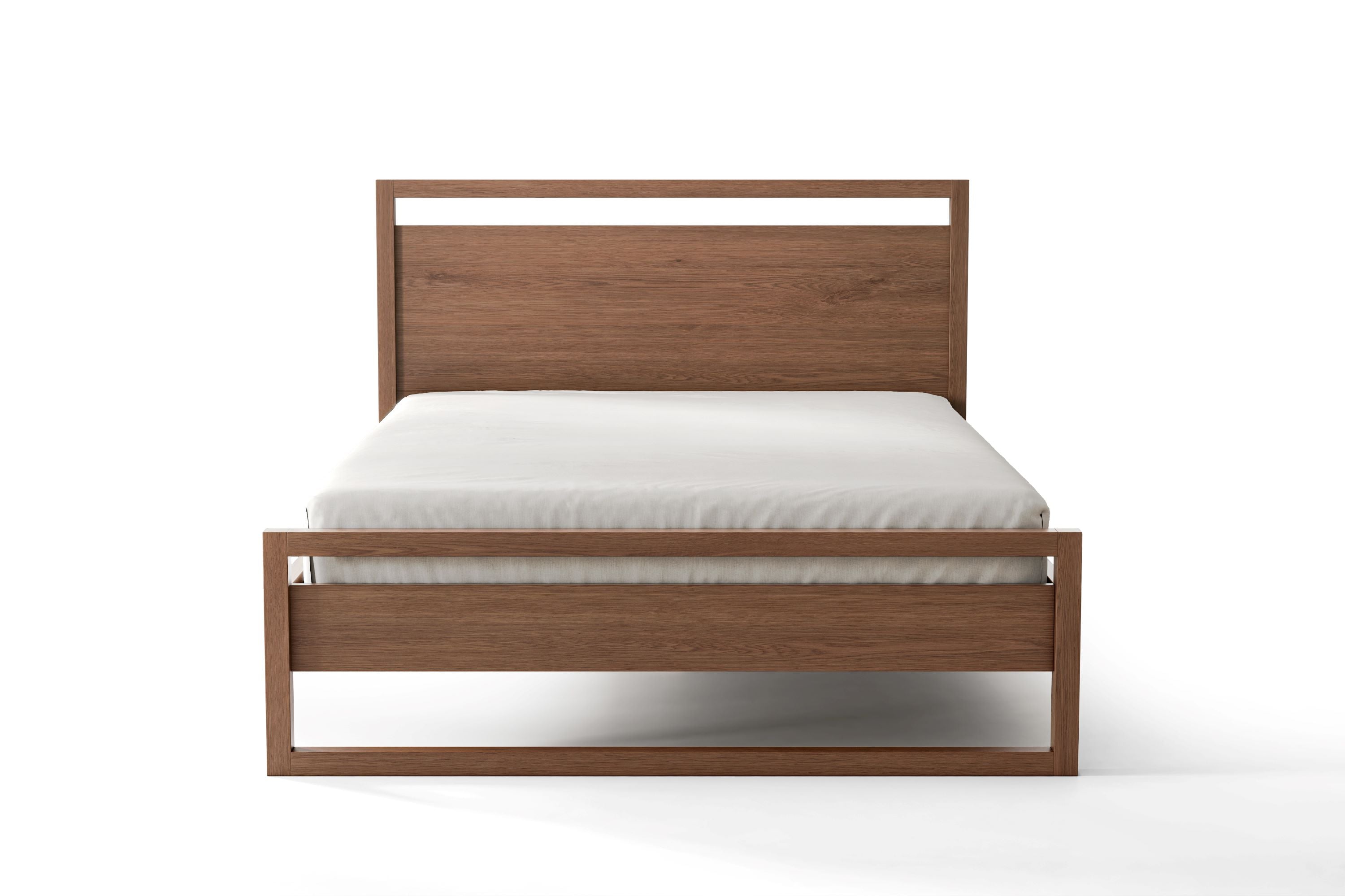 Valencia Leah Natural Solid Wood Queen Bed Frame, Natural