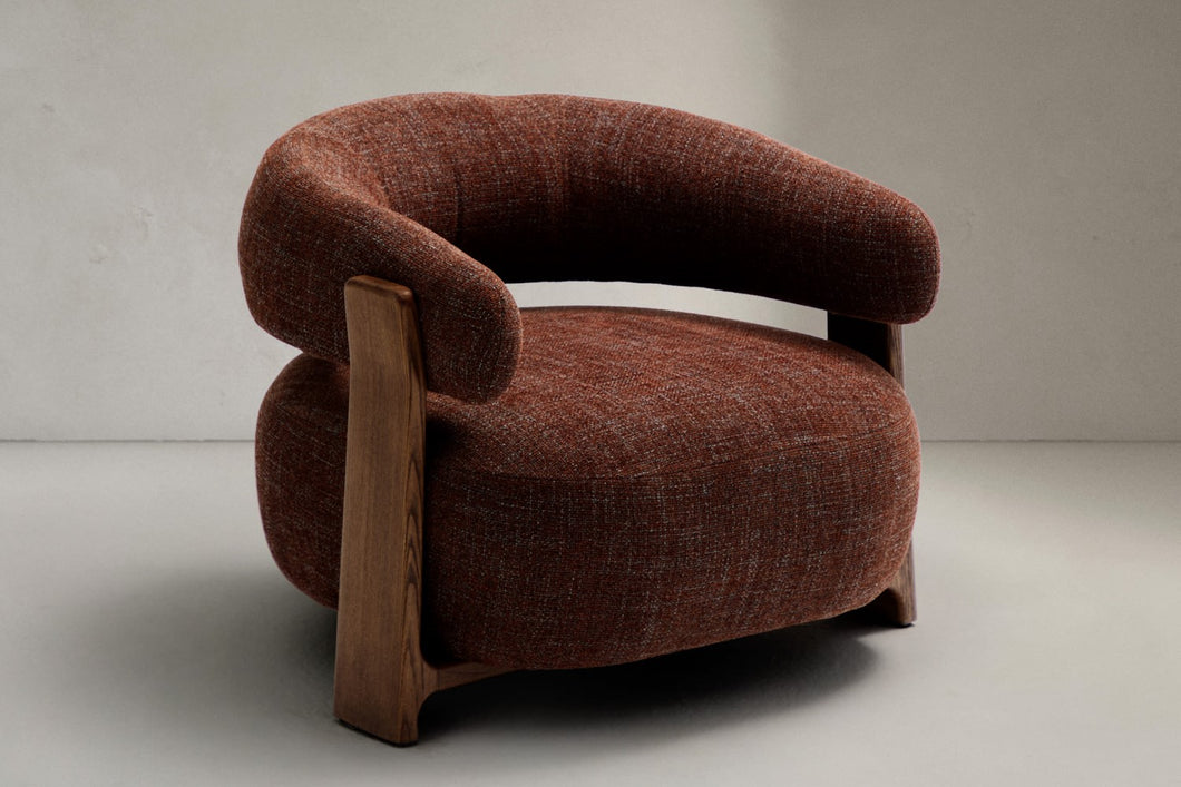 Valencia Leia Fabric Armchair, Brown