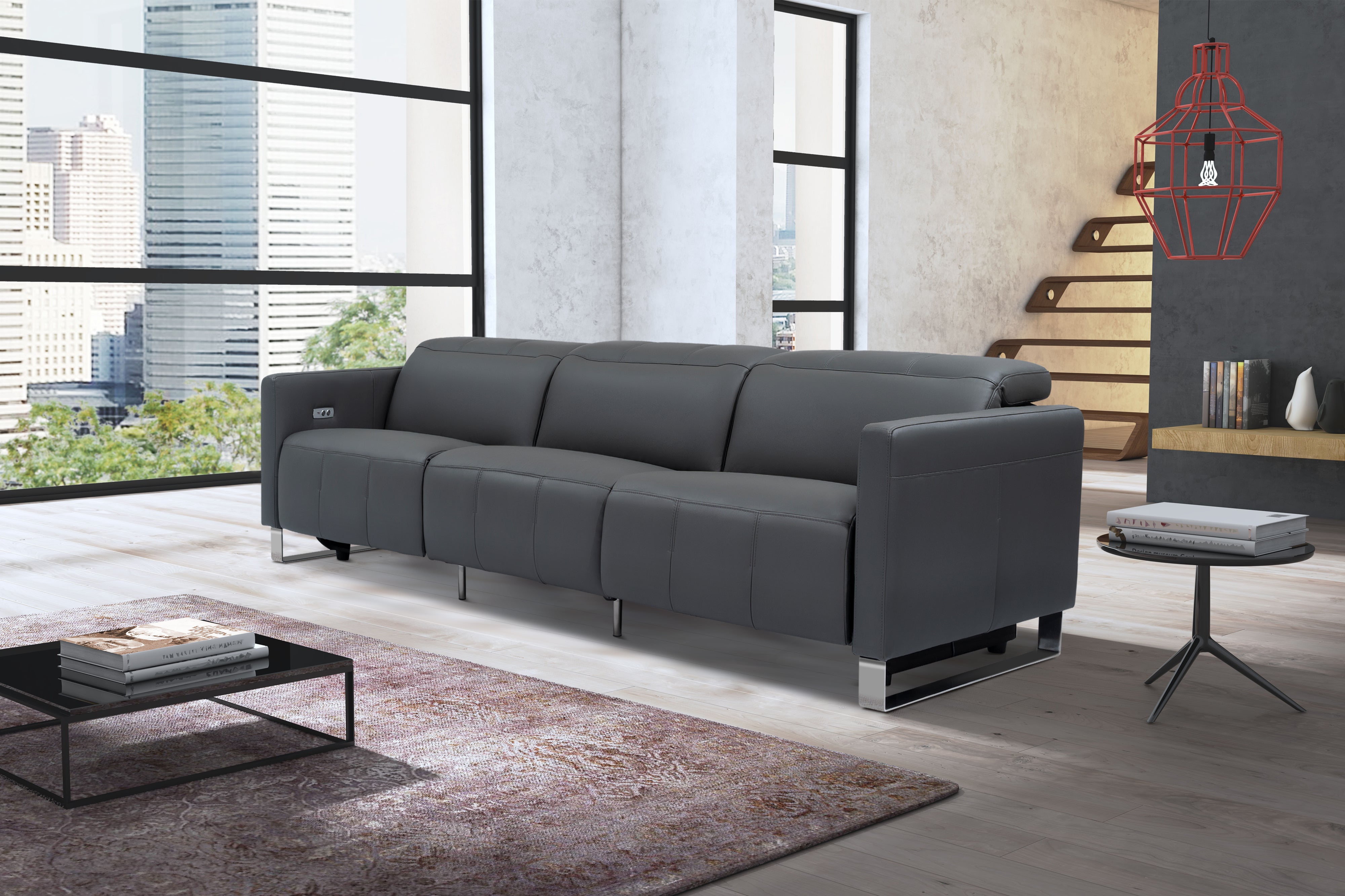 Modern contemporary store recliner sofa