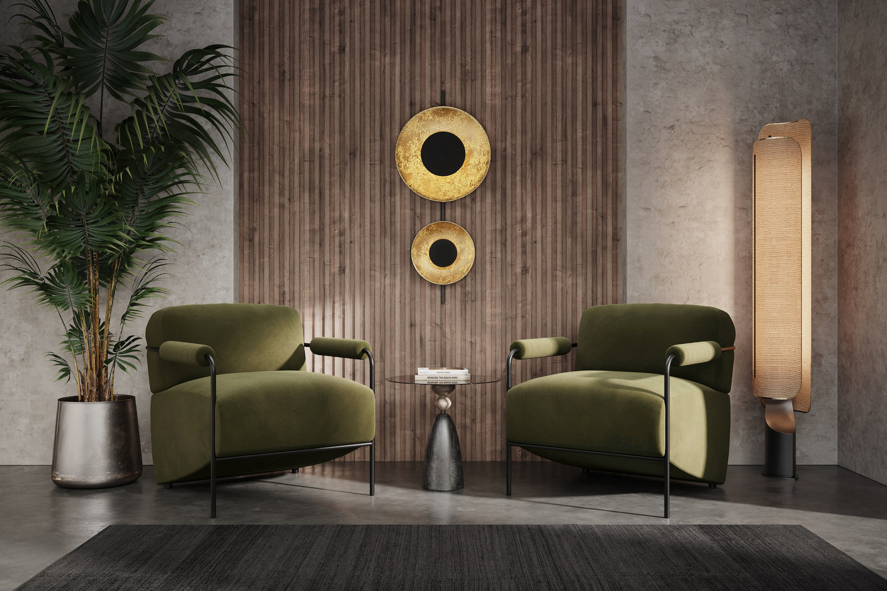 Arianna Parisian Velour Accent Chair
