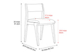 Lucrezia Fabric Dining Chair (Set of 2)