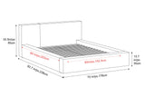 Luisa Fabric Upholstered Bed Frame