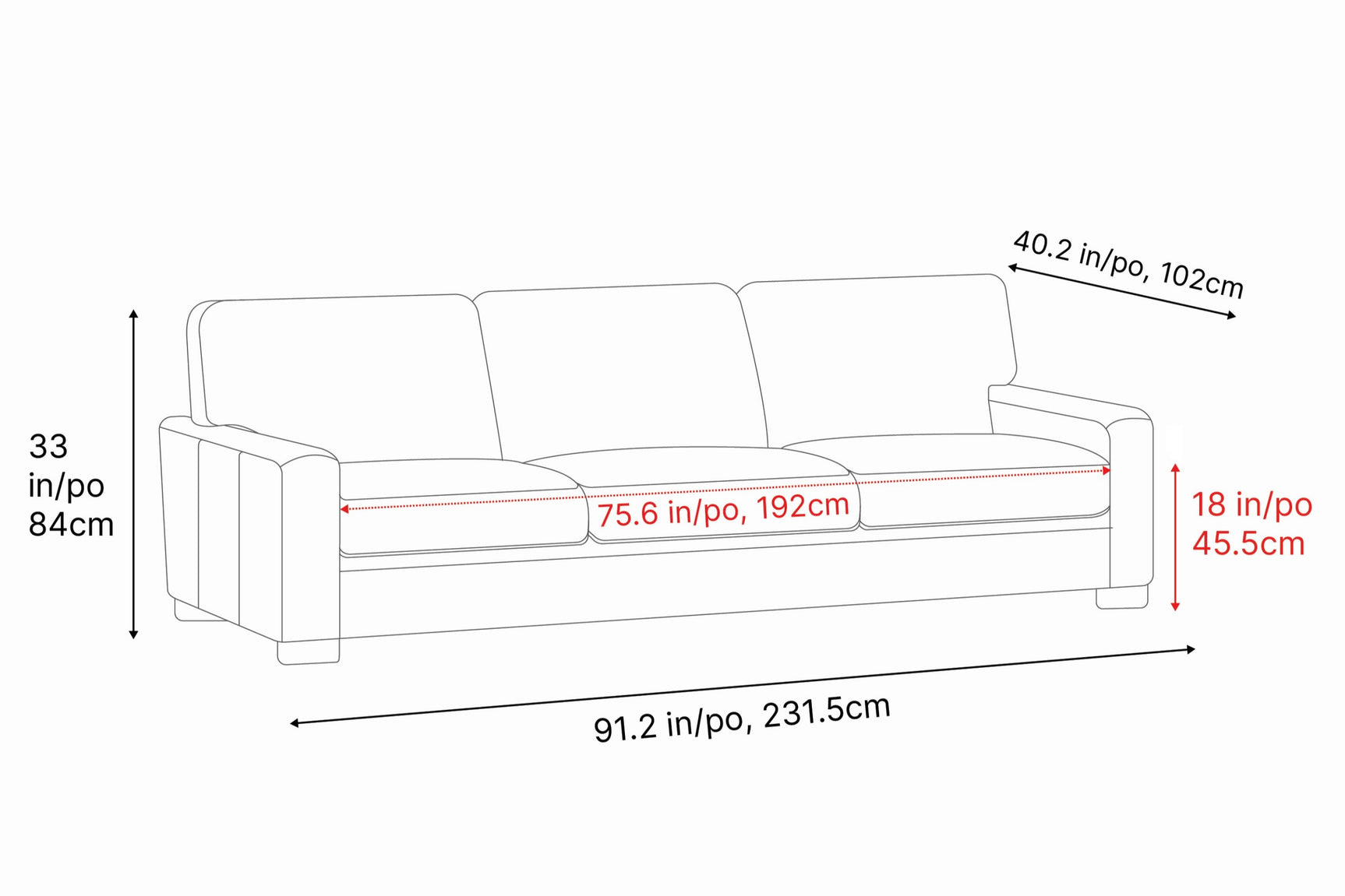 Luton Leather Sofa