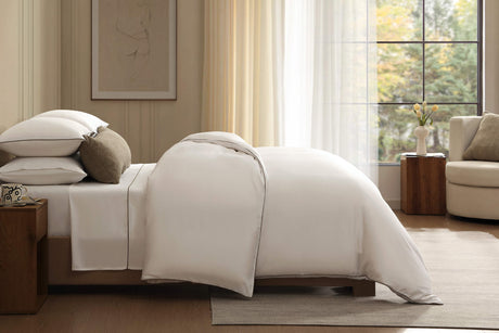 Luxe Bamboo Duvet Cover with Piping