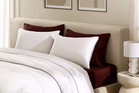 Luxe Bamboo Sham Set with Piping