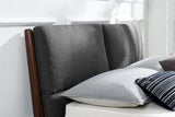 Park Avenue Fabric Upholstered  Bamboo Bed Frame