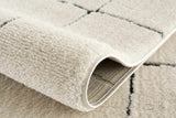 Koume Beige Maze Area Rug