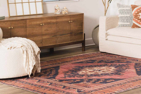 Malamote Vintage Flat Pile Washable Rug