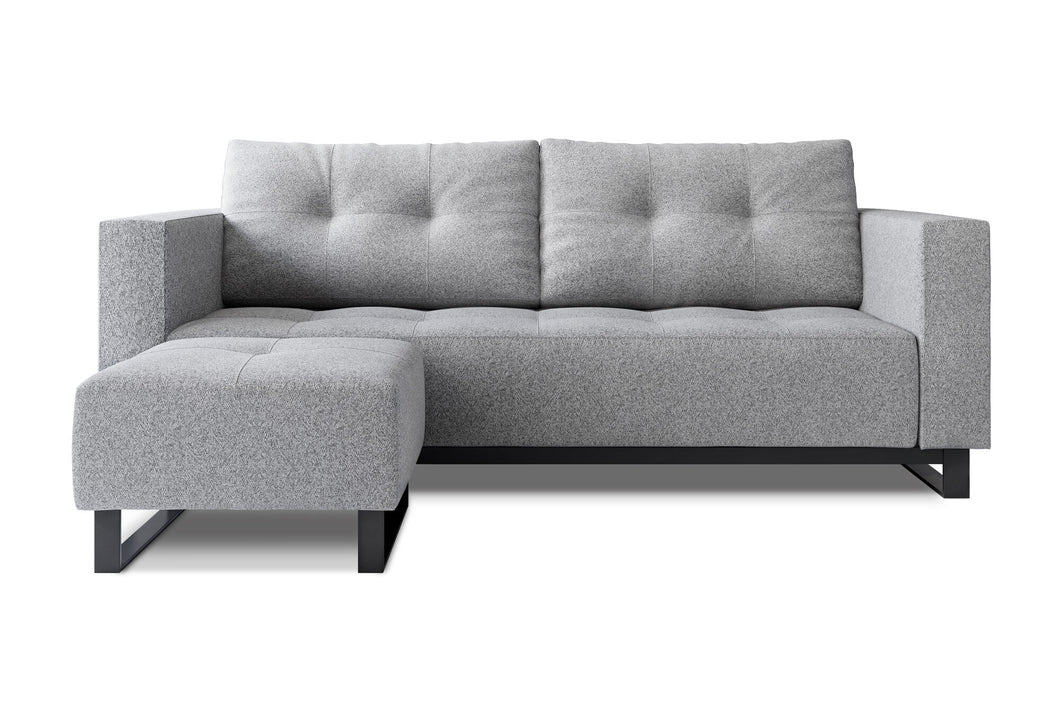 Valencia Maria Fabric Sofa Bed, Light Grey