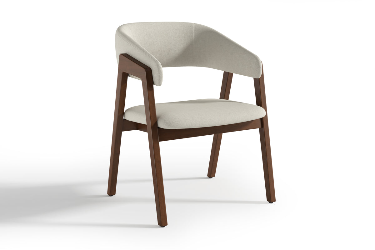 Valencia Mario Wood Dining Chair, Walnut