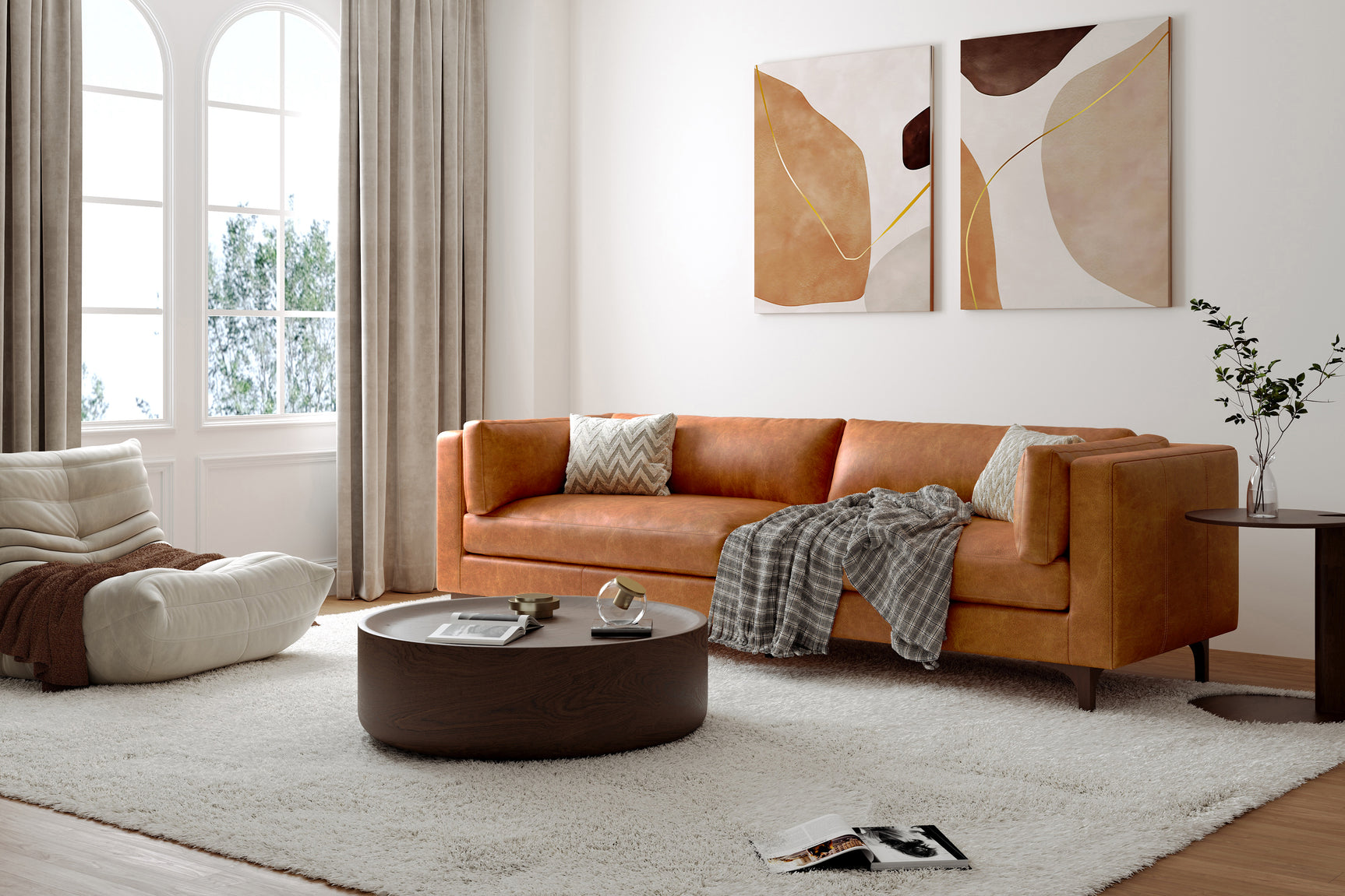 Mary Leather Sofa