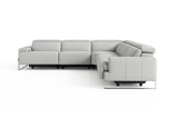 Melania Leather Reclining Corner Sectional Sofa