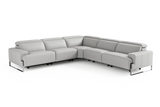 Melania Leather Reclining Corner Sectional Sofa
