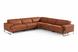Valencia Melania Distressed Leather Reclining Corner Sectional Sofa