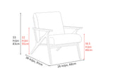 Mia Fabric Accent Chair