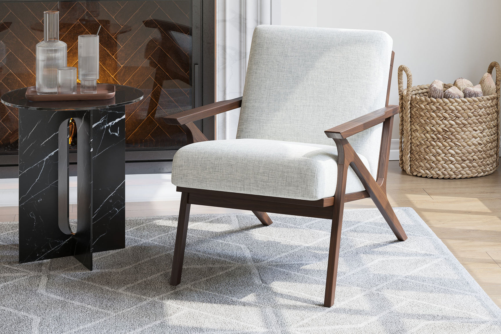 Mia Fabric Accent Chair