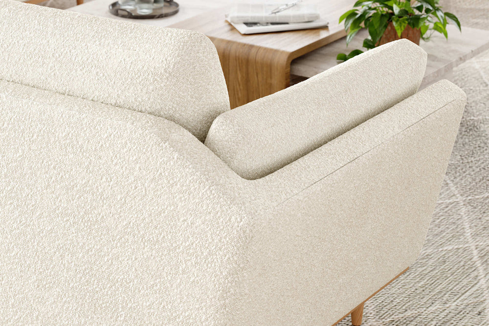 Valencia Mila Boucle Fabric 78" Sofa, Beige