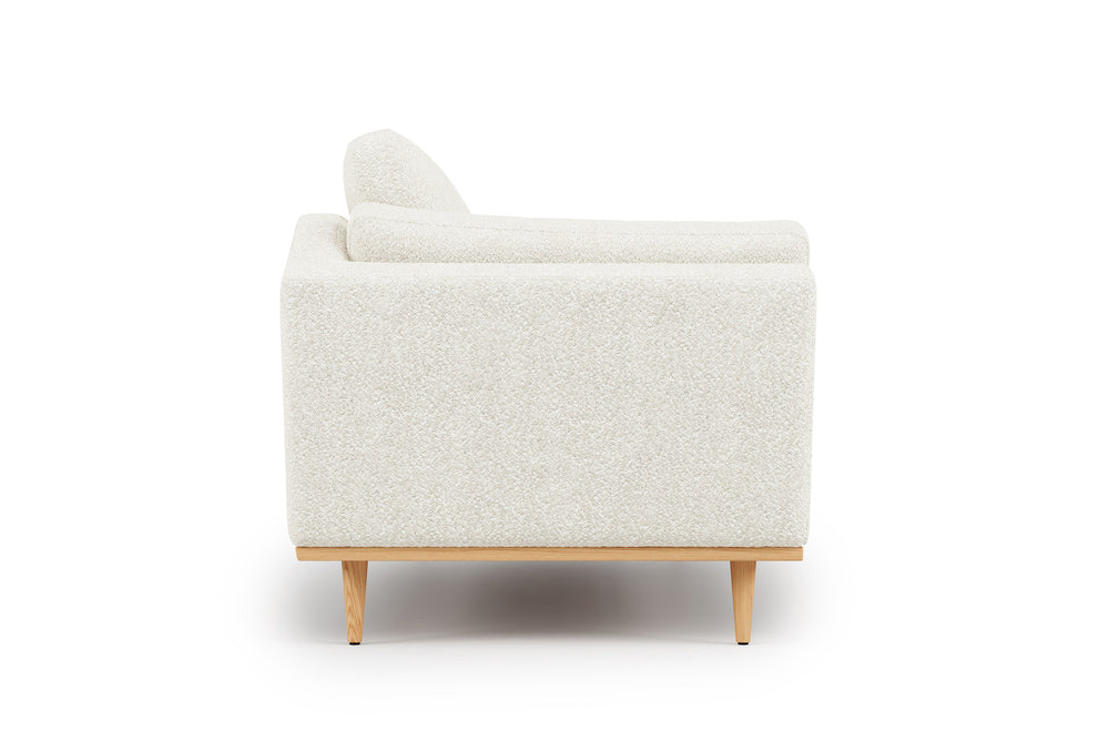 Valencia Mila Boucle Fabric 78" Sofa, Beige