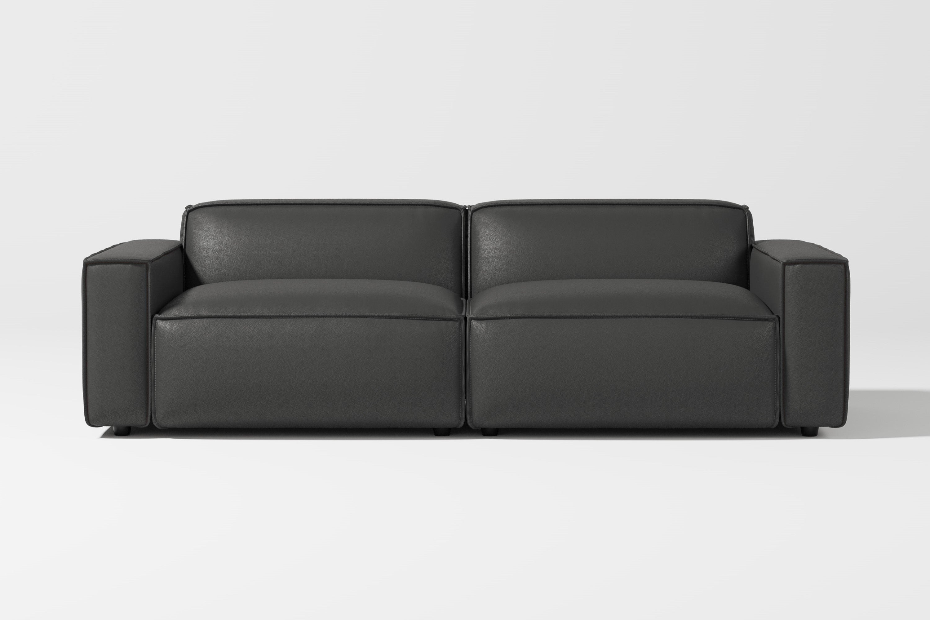 Black leather loveseats hotsell