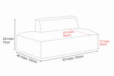 Nathan Leather Left Open-End Sofa Module