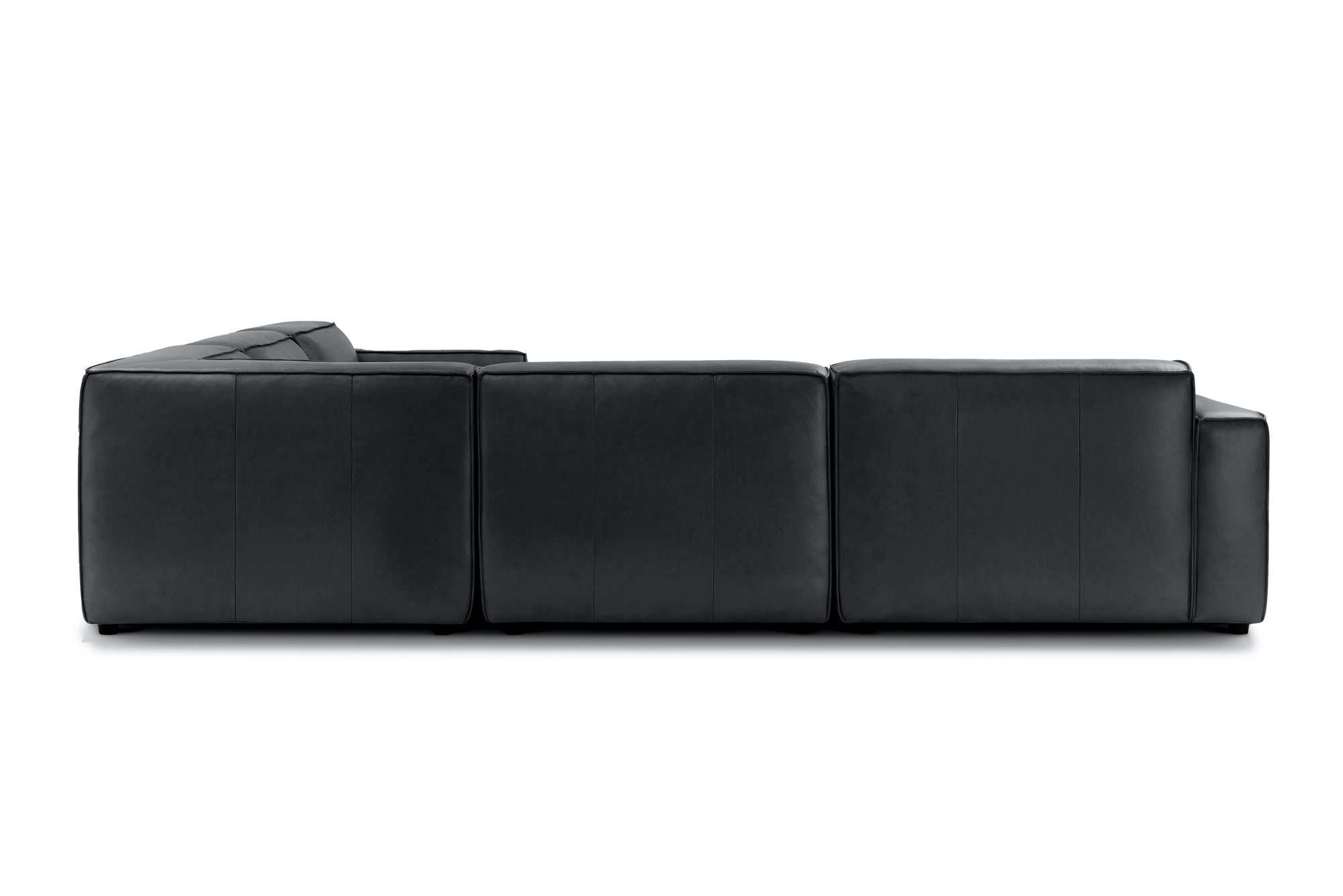Nathan Leather Modular Corner Sectional Sofa