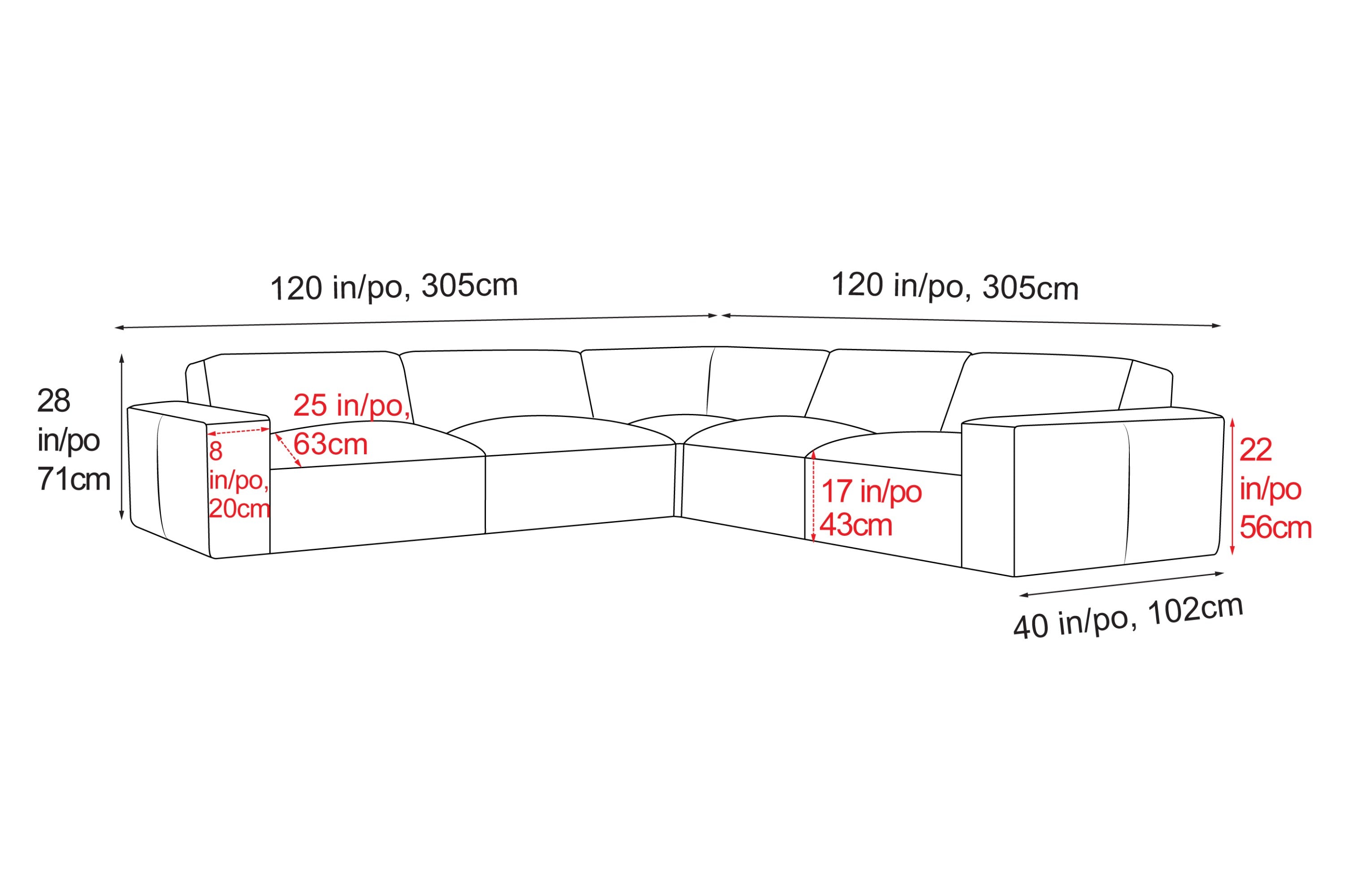 Nathan Leather Theater Lounge Modular Sofa
